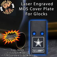 U.S. Army Logo Lasered Engraved MOS Cover Plate