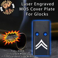 Corporal E4 Lasered Engraved MOS Cover Plate