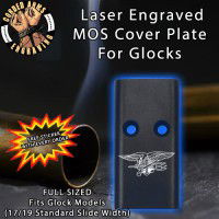 Navy Trident Lasered Engraved MOS Cover Plate