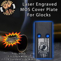 POW/MIA Flag Lasered Engraved MOS Cover Plate
