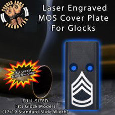Sergeant First Class E7 Lasered Engraved MOS Cover Plate