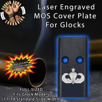 Senior Parachutist Lasered Engraved MOS Cover Plate