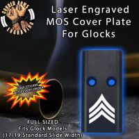 Sergeant E5 Lasered Engraved MOS Cover Plate