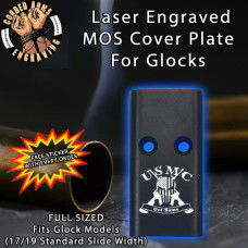 USMC Get Some Lasered Engraved MOS Cover Plate