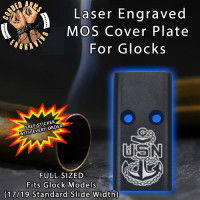 US Navy Anchor Lasered Engraved MOS Cover Plate
