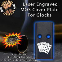 Aces & Eights Lasered Engraved MOS Cover Plate