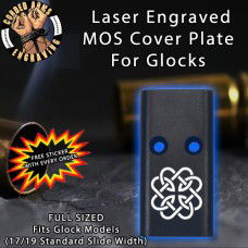 Celtic Knot Round Lasered Engraved MOS Cover Plate