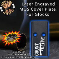 Grunt Life Lasered Engraved MOS Cover Plate