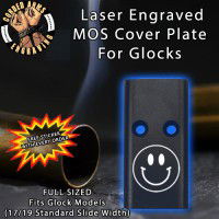 Smiley Face Lasered Engraved MOS Cover Plate