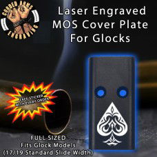 Aces of Spades Tribal Lasered Engraved MOS Cover Plate