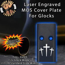 3 Crosses Lasered Engraved MOS Cover Plate