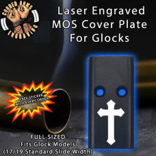 Christian Cross Lasered Engraved MOS Cover Plate