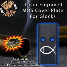 Christian Fish Lasered Engraved MOS Cover Plate