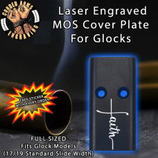 Faith Cross Lasered Engraved MOS Cover Plate