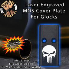 Drippy Punisher Lasered Engraved MOS Cover Plate