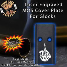 FU Skeleton Hand Lasered Engraved MOS Cover Plate