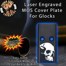 Sideview Skull Lasered Engraved MOS Cover Plate