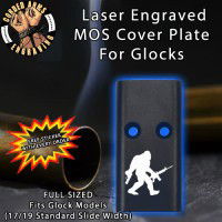 Tactical Big Foot Lasered Engraved MOS Cover Plate