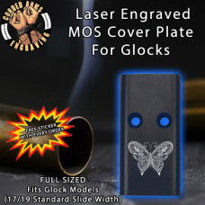Butterfly 1 Lasered Engraved MOS Cover Plate