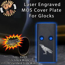 Raven Lasered Engraved MOS Cover Plate