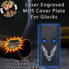 Tribal Bat Lasered Engraved MOS Cover Plate