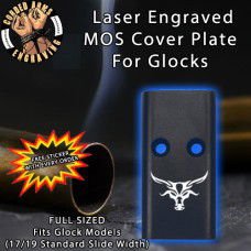 Tribal Bull Lasered Engraved MOS Cover Plate
