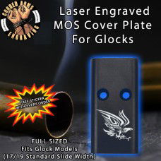 Tribal Eagle Lasered Engraved MOS Cover Plate