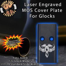 Twin Dragons Lasered Engraved MOS Cover Plate