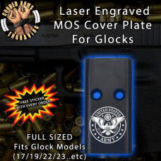 U.S. Army Logo #2 Lasered Engraved MOS Cover Plate