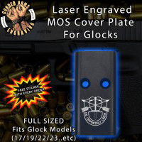 Special Forces Group Crest Lasered Engraved MOS Cover Plate