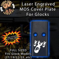 Incoming F-Bombs Lasered Engraved MOS Cover Plate