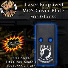 POW/MIA Lasered Engraved MOS Cover Plate