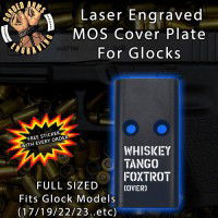 WTF  Lasered Engraved MOS Cover Plate