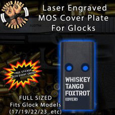 WTF  Lasered Engraved MOS Cover Plate