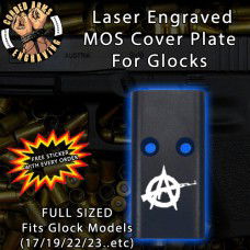 AK Anarchy Lasered Engraved MOS Cover Plate