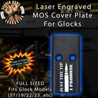 Just The Tip Lasered Engraved MOS Cover Plate