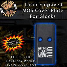 W.S.G.&F. Lasered Engraved MOS Cover Plate