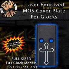 Orthodox Cross Lasered Engraved MOS Cover Plate