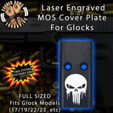 Drippy Punisher Lasered Engraved MOS Cover Plate