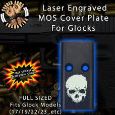 Skull 3 Lasered Engraved MOS Cover Plate