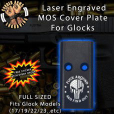 FAFO Punisher Lasered Engraved MOS Cover Plate