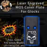 Punisher Hello Kitty Lasered Engraved MOS Cover Plate