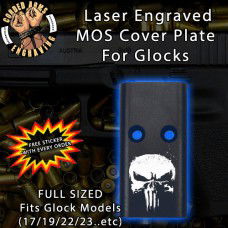 Punisher Skull #1 Lasered Engraved MOS Cover Plate