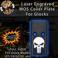 Punisher Lasered Engraved MOS Cover Plate