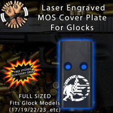 Big Foot Star Flag Lasered Engraved MOS Cover Plate