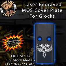 Twin Dragons Lasered Engraved MOS Cover Plate
