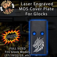 Dragon Head Lasered Engraved MOS Cover Plate