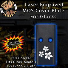 Flowers Lasered Engraved MOS Cover Plate