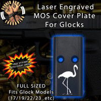Flamingo Lasered Engraved MOS Cover Plate