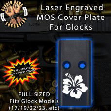 Hibiscus Lasered Engraved MOS Cover Plate